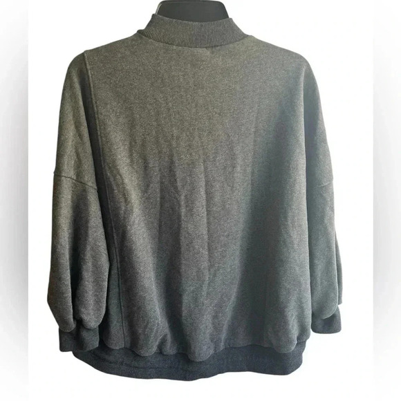 Nap Loungewear Drawstring Hem Cotton Sweatshirt - Picture 5 of 12